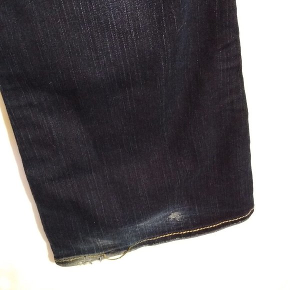 Silver Jeans Frances size 29 -L31 Bootcut Dark Wash Denim Low rise Thick Stitch - Picture 9 of 11